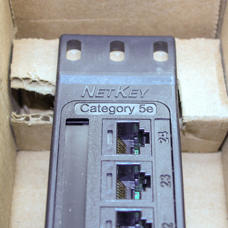 Panduit NK5EPP24P Punch Down Flat Molded Patch Panel 24-Port NetKey