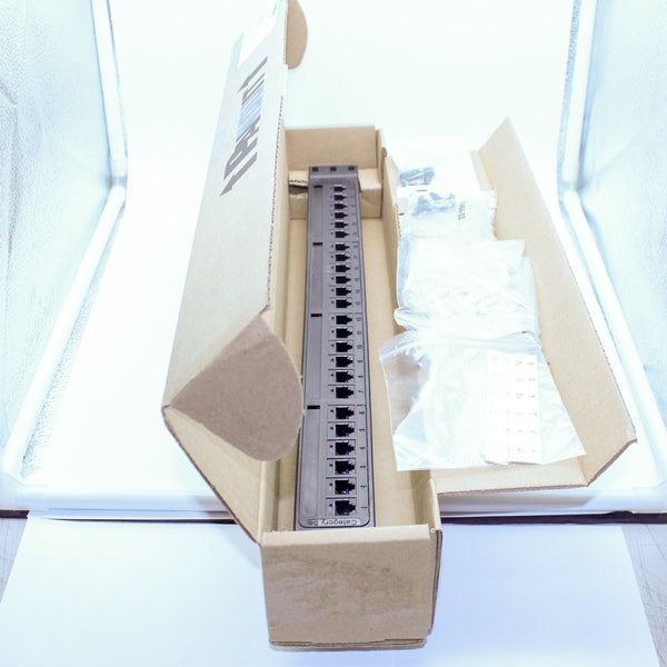 Panduit NK5EPP24P Punch Down Flat Molded Patch Panel 24-Port NetKey