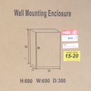 RS Pro 775-5344 600mm x 600mm x 300mm IP66 Steel Wall Box Enclosure ST6 630