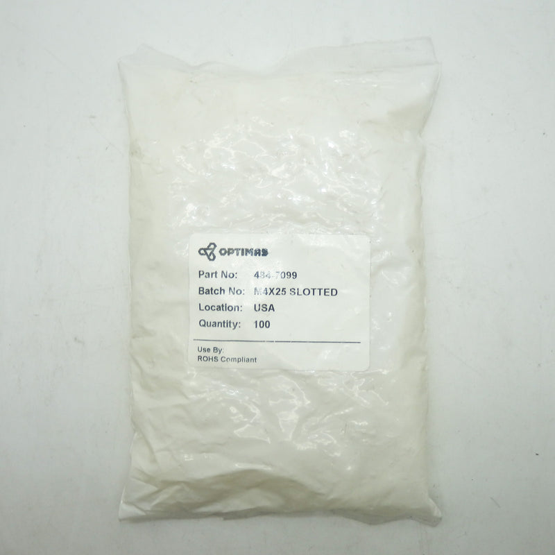 Pack of 100 RS Pro 4847099 Nylon Thumb Screw 25mm Long with M4 Threading