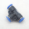 Pack of 10 RS Pro 9160909 1/4" Tube-to-Tube Pneumatic Tee Adapter
