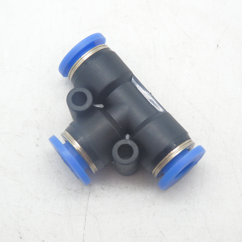 Pack of 10 RS Pro 9160909 1/4" Tube-to-Tube Pneumatic Tee Adapter