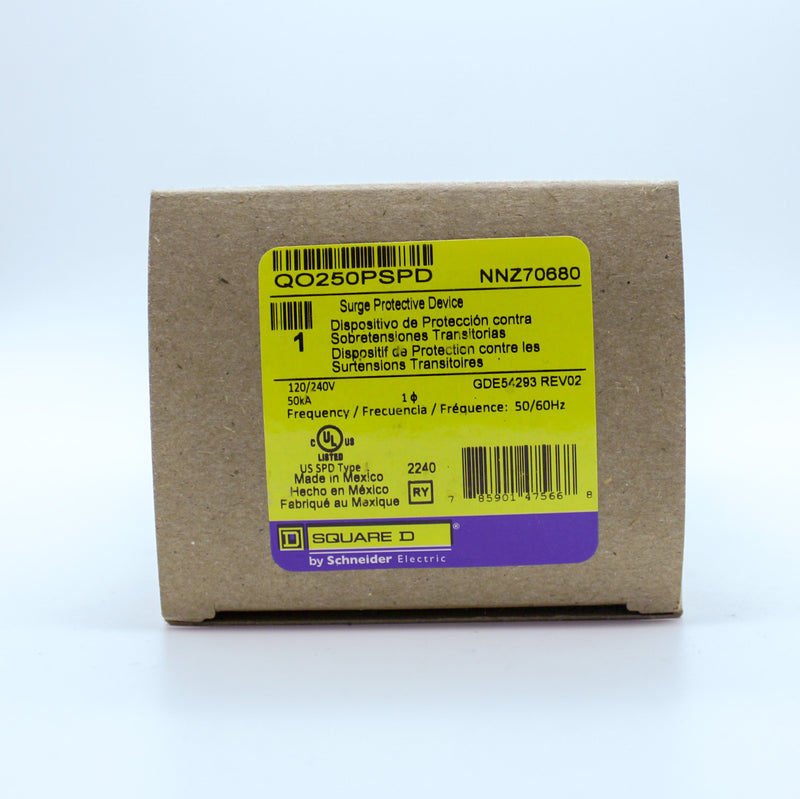 Square D Q0250PSPD 150 VAC 1 Pole Plugon Neutral Qo Surge Protective Device
