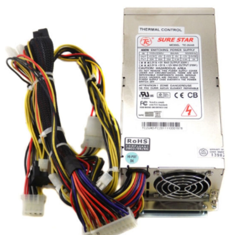 Sure Star 400W ATX Switching Power Supply for 2U Rackmount TC-2U40