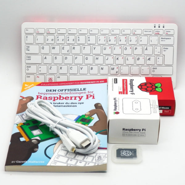 Raspberry Pi RPI400-KIT-NO 4GB Official Start-up Kit Norwegian Layout