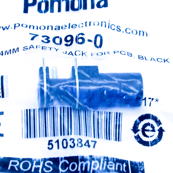Pomona Electronics 73096-0 In-Line 4mm Safety Jack For Printed Circuit Board