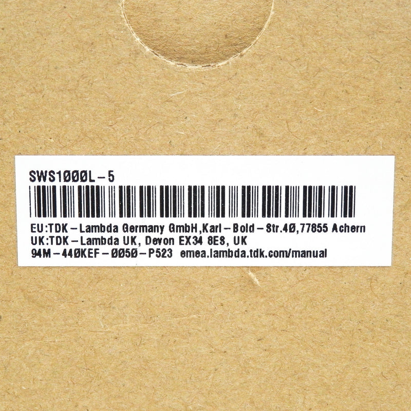 TDK-Lambda SWS1000L-5 1000W 200A 5VDC Enclosed Medical AC-DC Power Supply