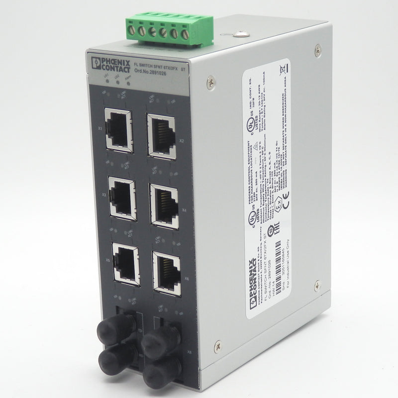 Phoenix Contact 2891026 FL SWITCH SFNT 6TX/2FX ST Industrial Ethernet Switch