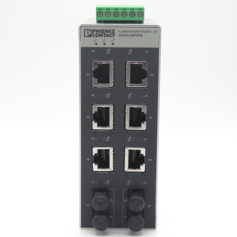 Phoenix Contact 2891026 FL SWITCH SFNT 6TX/2FX ST Industrial Ethernet Switch