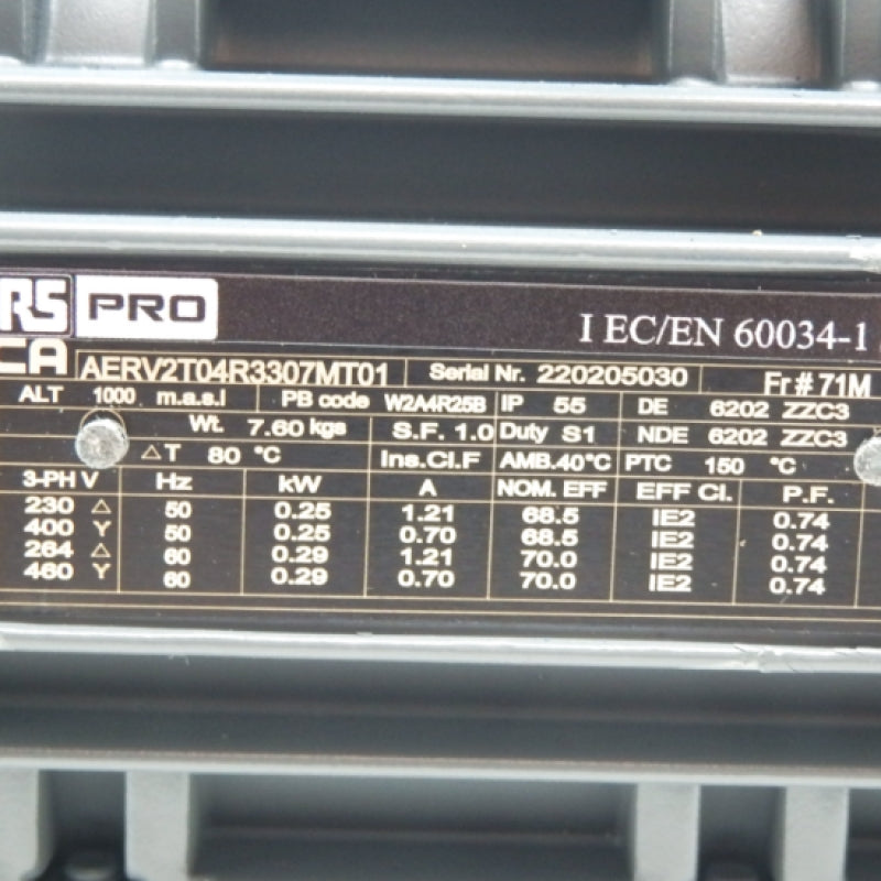 RS Pro 60034-1 3 Phase AC Motor