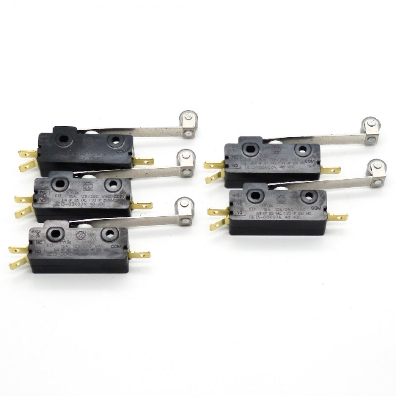 5 Pack ZF Electronics 0E13-00K0 125V 15A SPDT Roller Lever Snap Action Switches