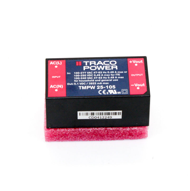Traco Power TMPW 25-105-T AC-DC Encapsulated 20W Power Supply
