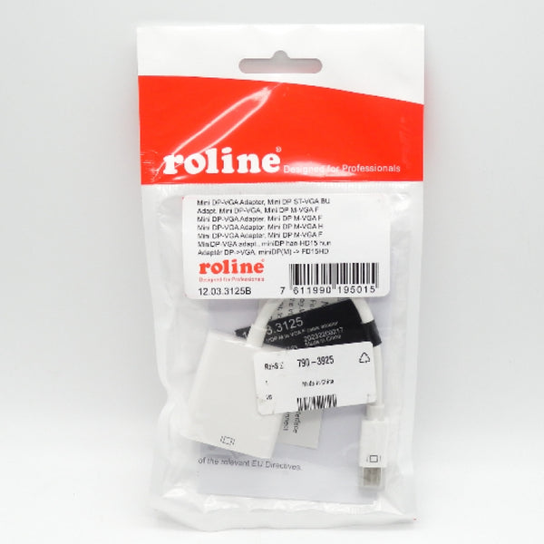 Roline 12.03.3125B 100mm Male Mini Displayport to Female VGA Cable