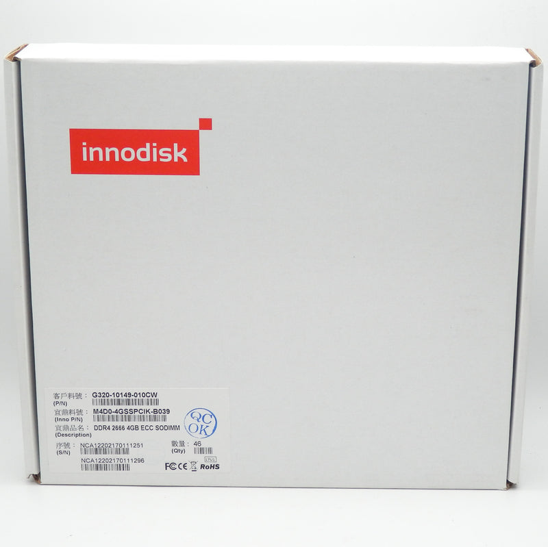 Innodisk M4D0-4GSSPCIK-B039 4GB DDR4-2666 ECC 260-Pin SODIMM Memory Module