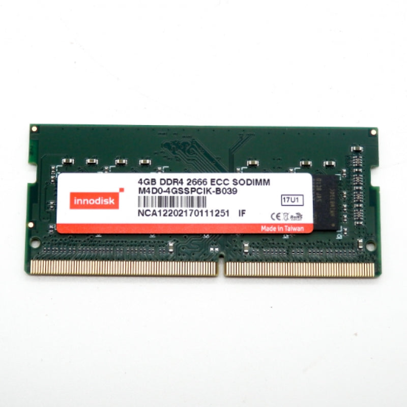 Innodisk M4D0-4GSSPCIK-B039 4GB DDR4-2666 ECC 260-Pin SODIMM Memory Module