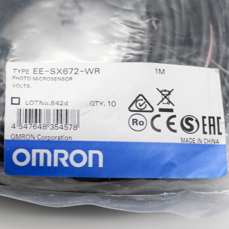 Omron EE-SX672-WR Through Beam 1M Photoelectric Sensor Slot