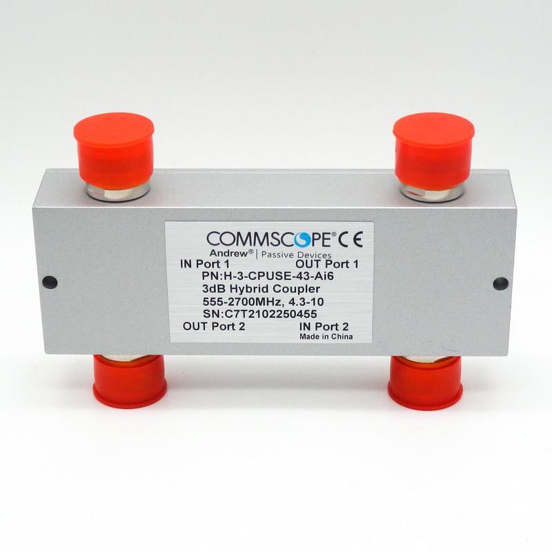 Andrew CommScope H-3-CPUSE-43-AI6 Low PIM Air Dielectric Hybrid Coupler
