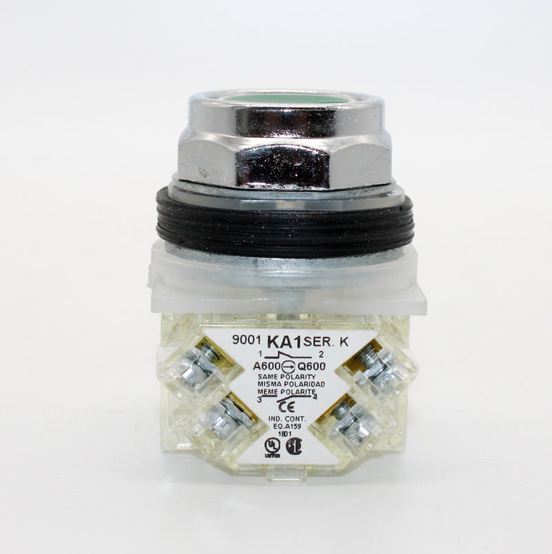Schneider Electric 9001KR1GH2 600VAC 10A 30MM Type K Pushbutton Switch