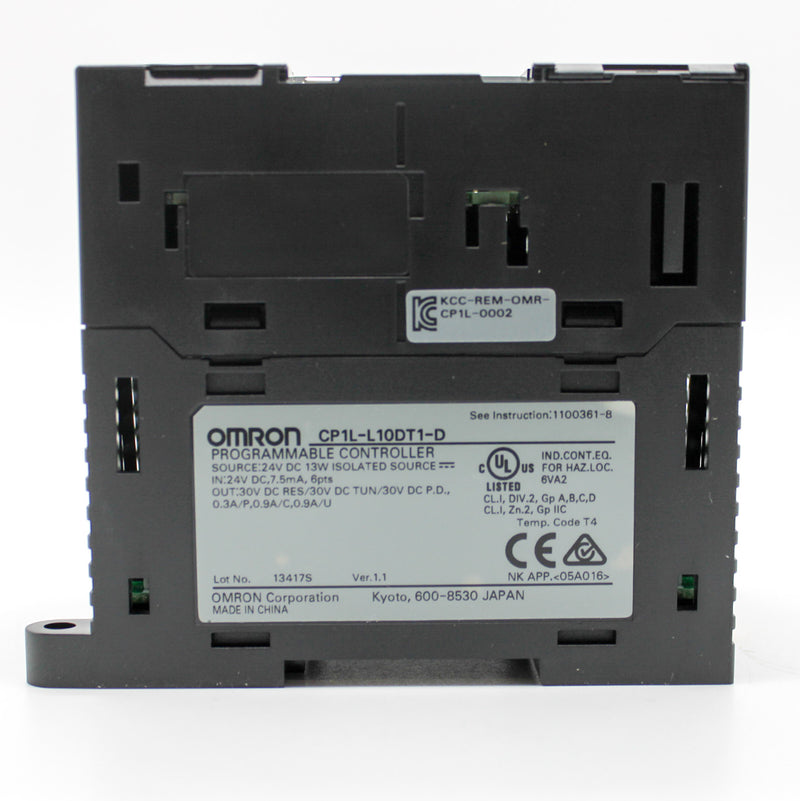 Omron Automation CP1L-L10DT1-D PLC CPU Transistor Output Computer Interface