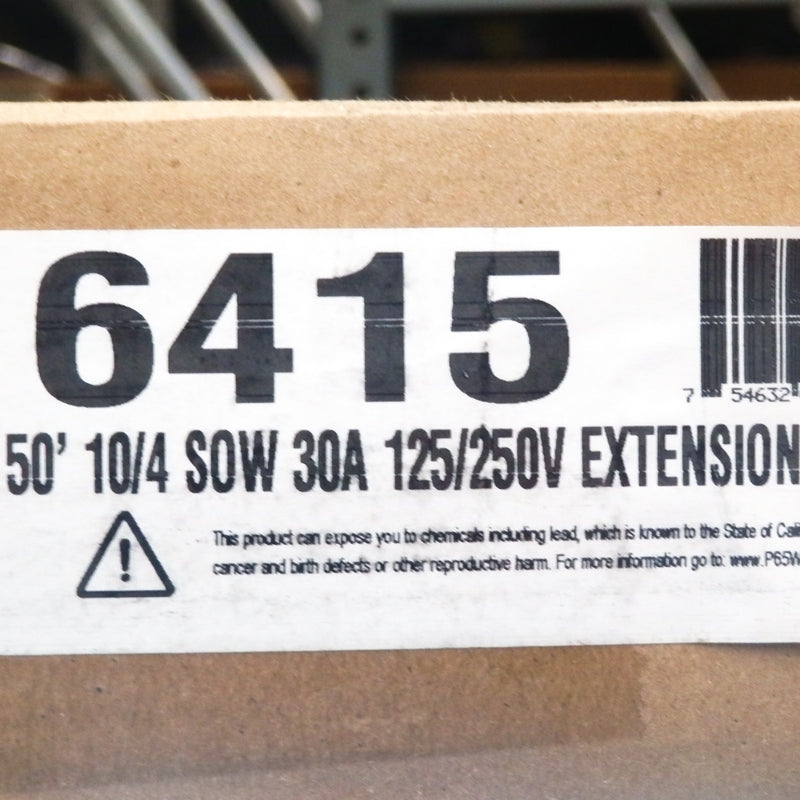 Southwire 6415 50' 10/4 30A 125/250V Extension Cord