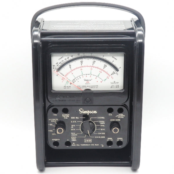 Simpson 260-8 12388 Milliammeter 0 To 1000 VDC Voltage Range DC Volts 1.5 V/9 V Batteries