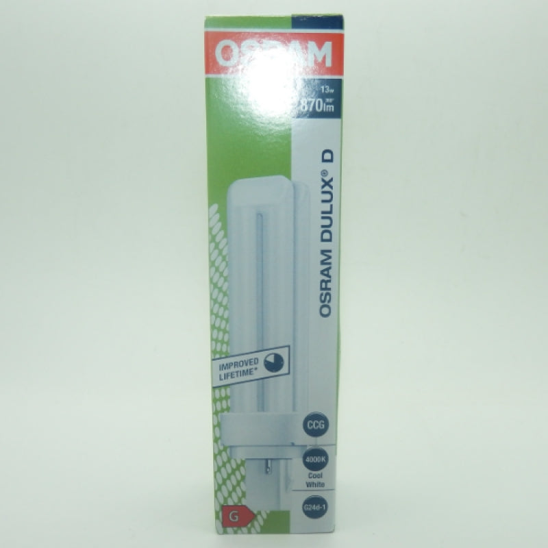 Osram 13W/840 Dulux D Lumilux Cool White 2-Pin Lamp