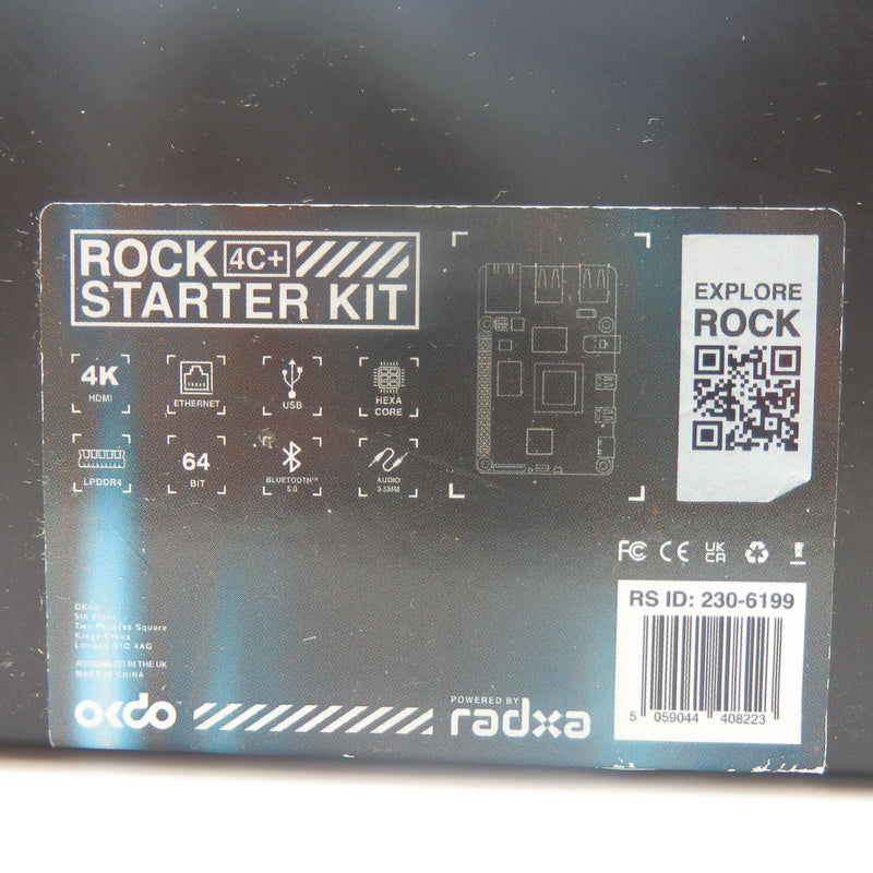 OKdo Rock 4C+ Starter Kit Rock 4 Model C+ Single Board Computer Starter Kit