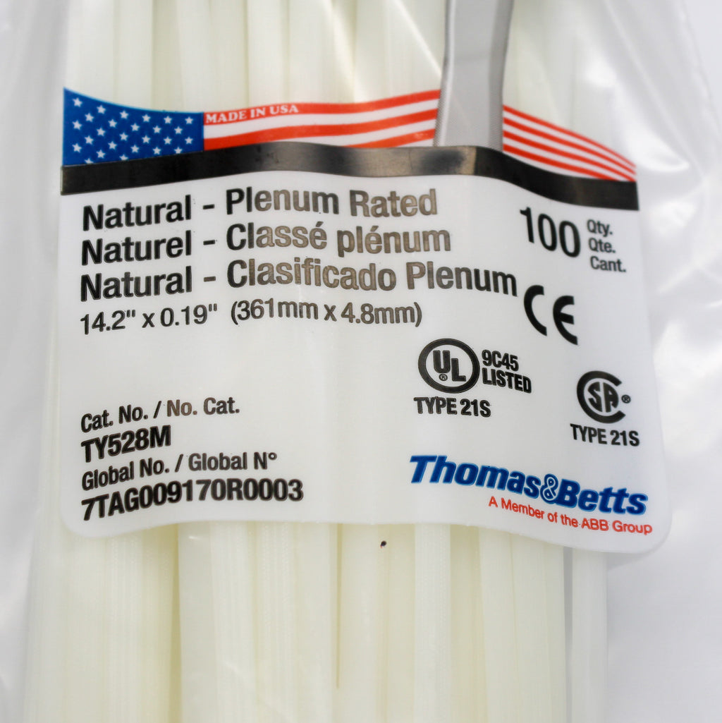 500 Pack of Thomas & Betts TY528M Ty-Rap Nylon 14.2
