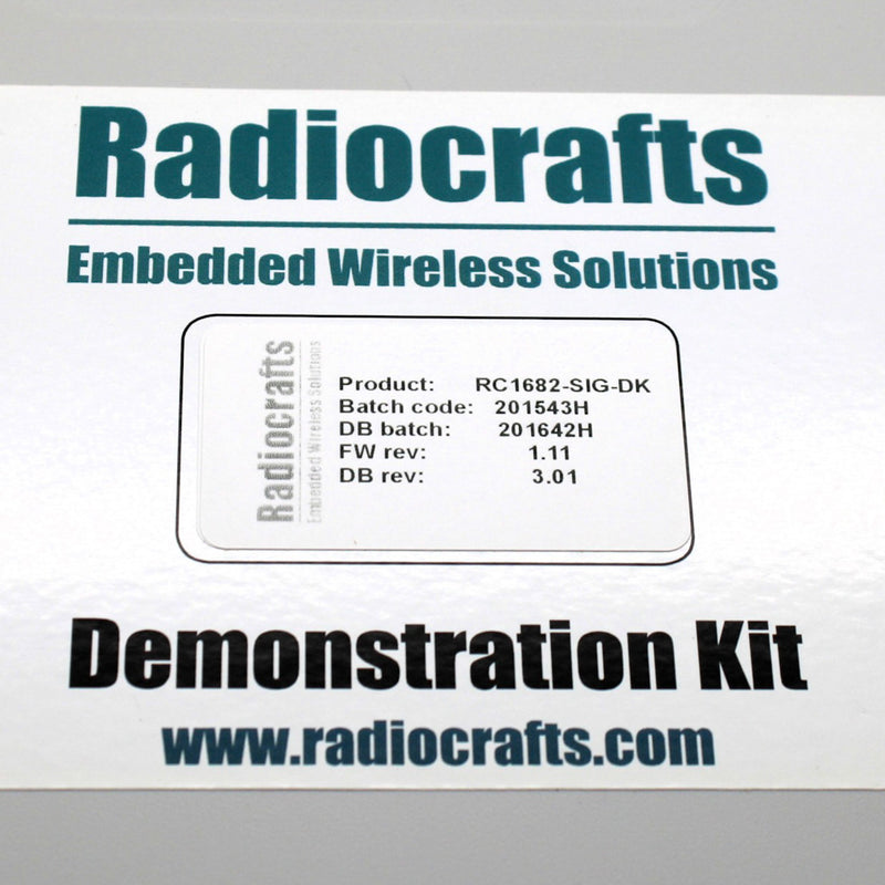 Radiocrafts RC1682-SIG-DK Sigfox Quick Start Demonstration Kit