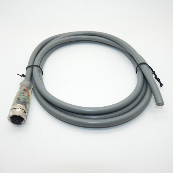 2 Pack Bulgin PXPPNP12FBF04ACL010PVC M12 A-Coding 4-Pin Female Sensor Cable