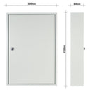 Rottner S64 Single Door Light Gray Key Cabinet with Cylinder Lock