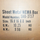 Bud Industries SNB-3737 NEMA 4X IP66 Steel Junction Box