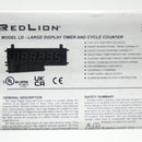 Red Lion LD2T06P0 Large 2.25" 6-Digit LED Timer/Cycle Count