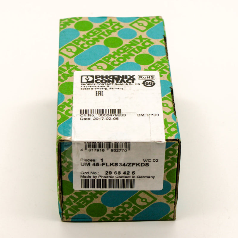 Phoenix Contact 2968425 Spring Connection to Rectangular Module Terminal Block