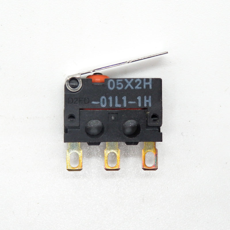 5 Pack of Omron D2FD-01L1-1H Solder Hinge Lever 0.1A SPDT Snap Action Switches