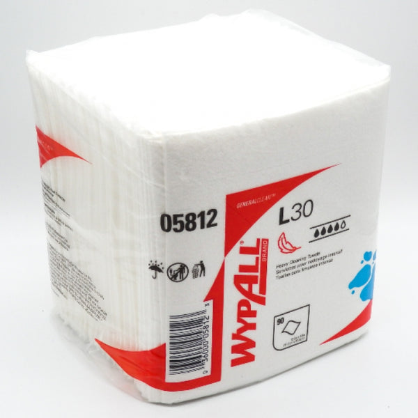 1080 Pack of Kimberly-Clark 05812 WypAll 12.5" x 12" Heavy Duty Cleaning Towels