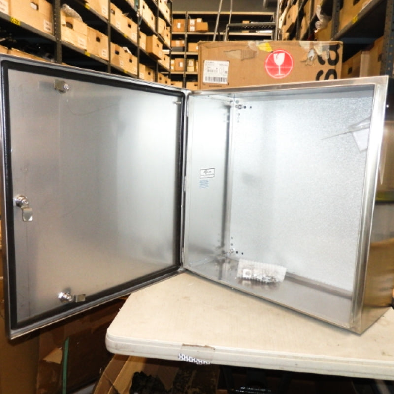 Bud Industries SNB-3754-SS 24 x 24 x 10 IP66 Stainless Steel Enclosure