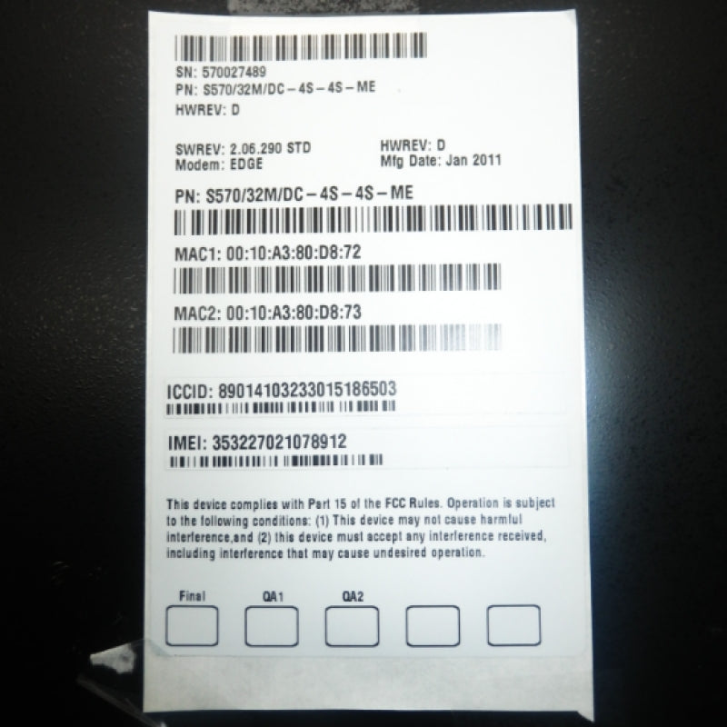 Asentria S570/32M/DC-4S-4S-ME SiteBoss 570 Remote Site Controller