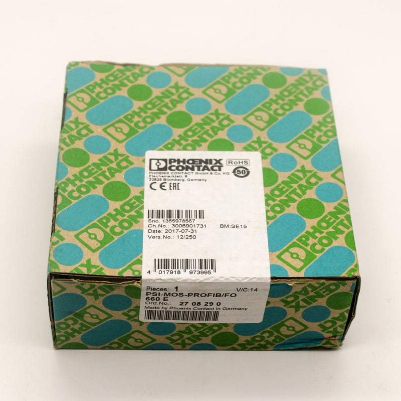 Phoenix Contact 2708290 DIN Rail Fiber Optic Converter