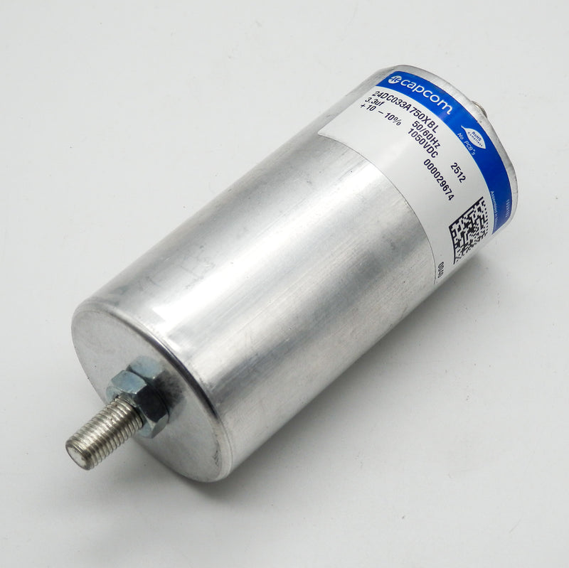 Capcom 24DC033A750XBL 1050VDC 70C 1.75RD 3.3uf Stud Mount Capacitor