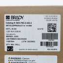 Brady B33-750-2-342-2 Single Side Polyolefin Shrinkable White Wire Sleeve Labels