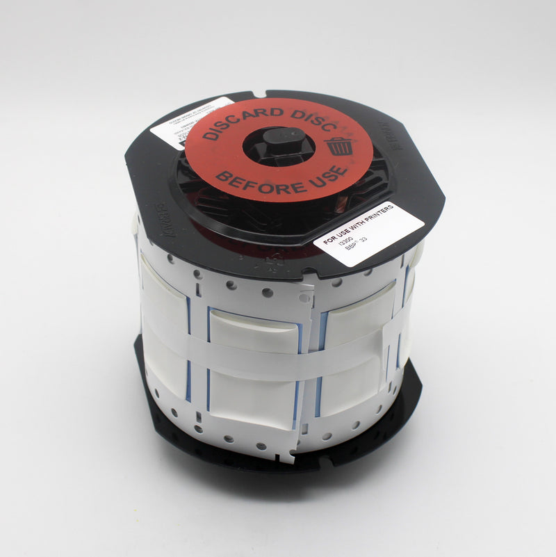 Brady B33-750-2-342-2 Single Side Polyolefin Shrinkable White Wire Sleeve Labels