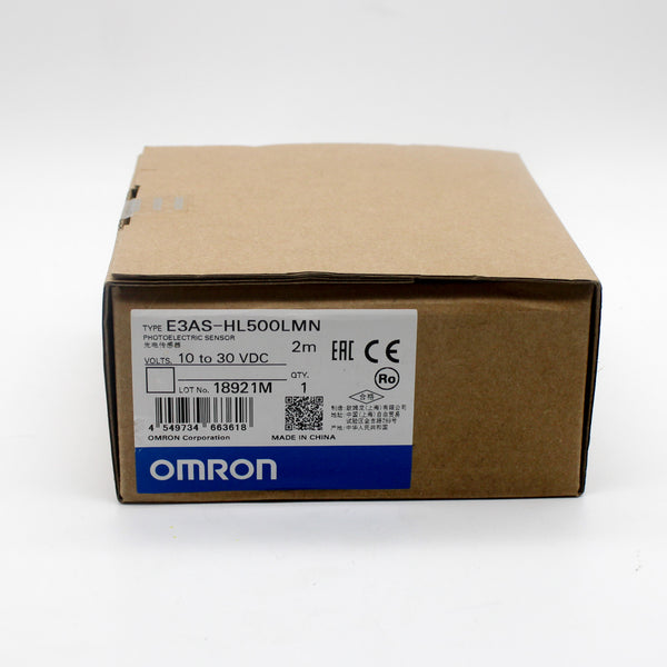 Omron Automation E3AS-HL500LMN NPN-NC/NO CMOS Triangulation Optical Sensor