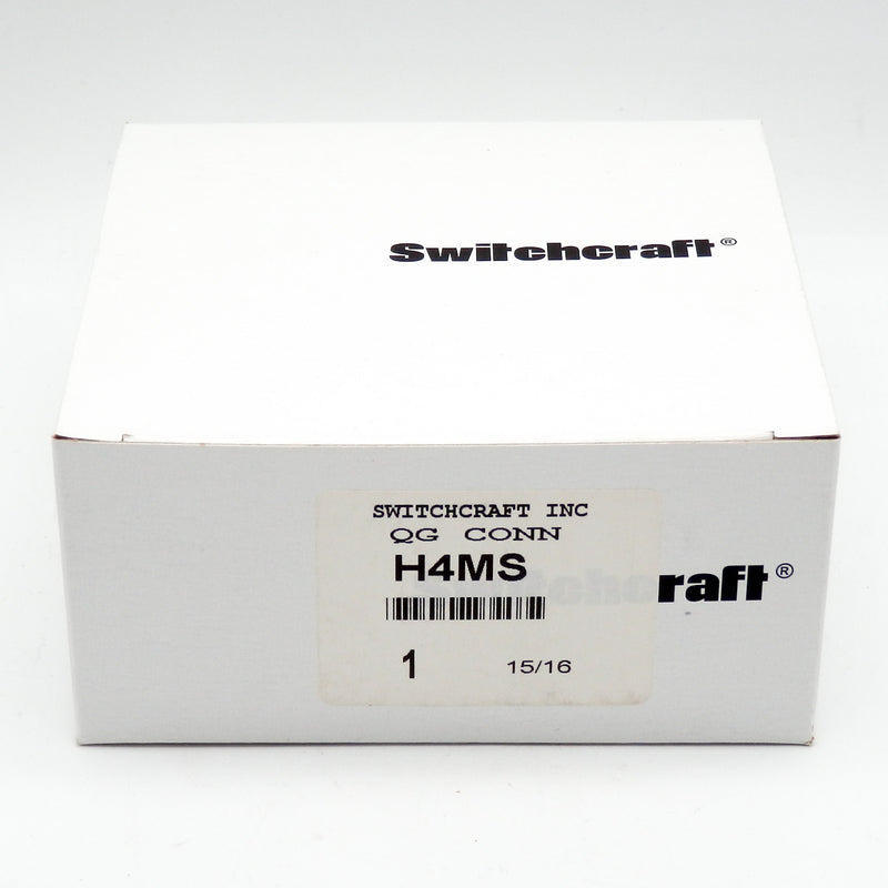 Switchcraft H4MS Stainless Steel 1 Gang XLR Wall Plate