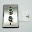 Switchcraft H4MS Stainless Steel 1 Gang XLR Wall Plate