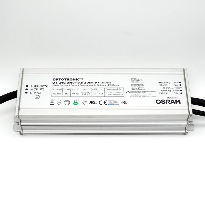 Osram Optotronic OT240/UNV/1A5/2DIM/P7 240W Programable LED Driver 57583