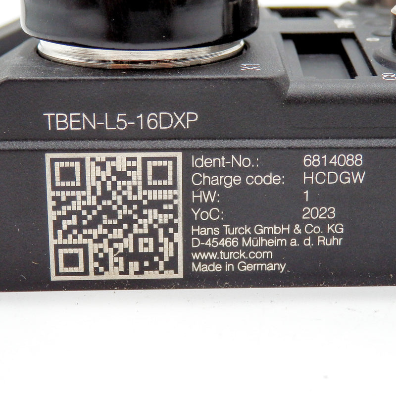Turck TBEN-L5-16DXP 16 Digital Channel Compact Multiprotocol I/O Module 6814088