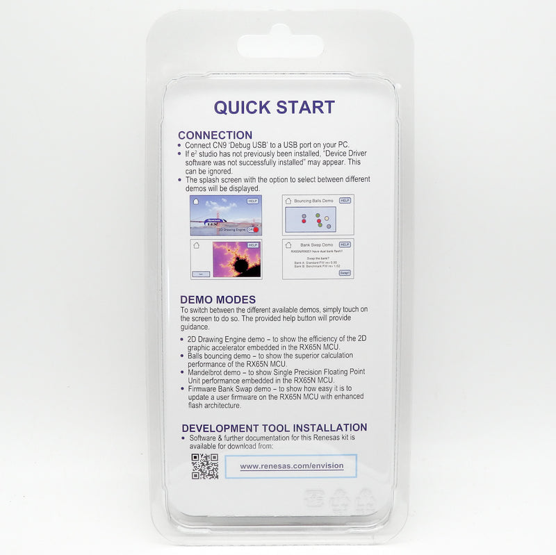 Renesas RPBRX65N Envision Kit