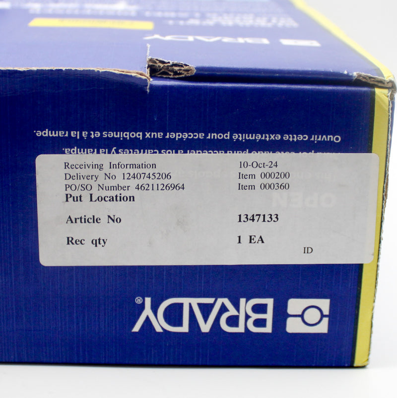 Brady BM71-33-427 White Transparent 1.5"W x 4"L Self Laminating Label