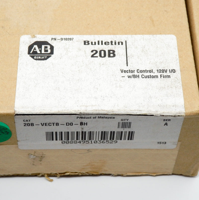 Allen-Bradley 20B-VECTB-D0-BH 120V Vector Control I/O w/ BH Custom Firm